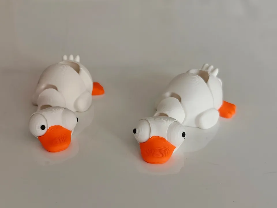 Mini Goofy Flexi Kaz - Gözleri Hareketli Esnek Model