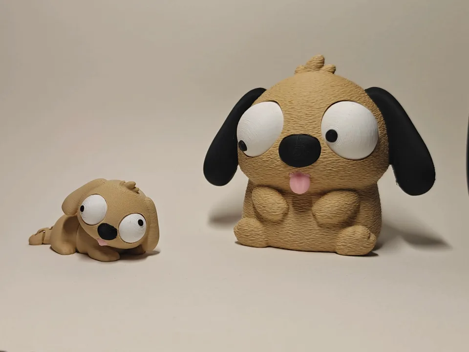 Mini Goofy Flexi Köpek - Gözleri Hareketli Esnek Model