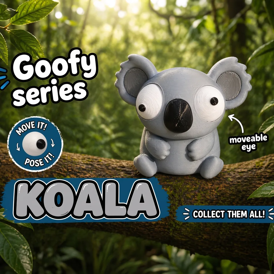 Goofy Koala - Gözleri Hareketli Şirin Model