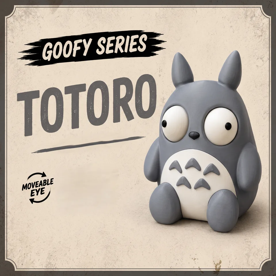 Goofy Totoro - Gözleri Hareketli Şirin Model