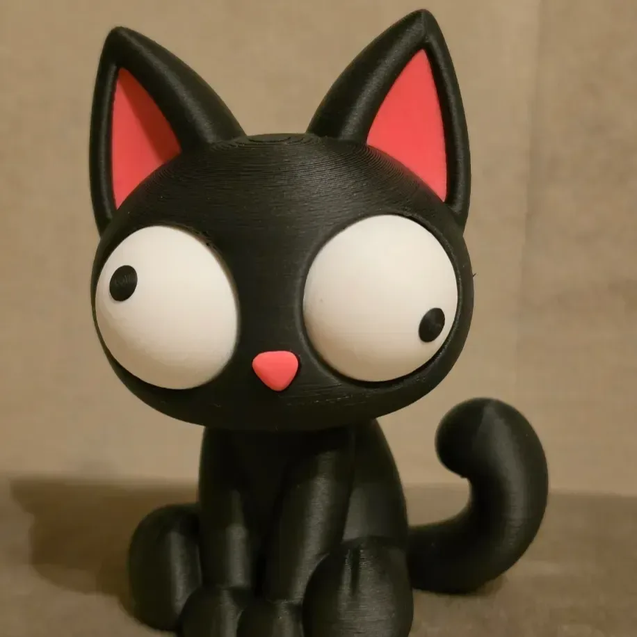 Goofy Kara Kedi - Gözleri Hareketli Şirin Model