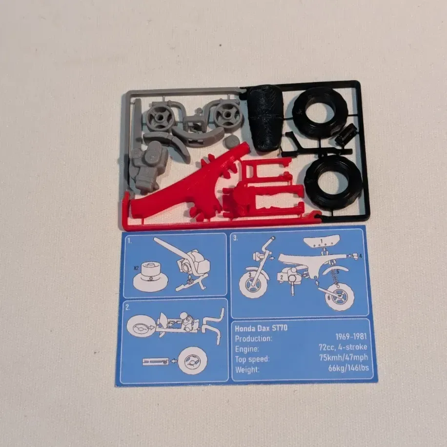 Kit Card Honda Dax ST70 1:20 Model
