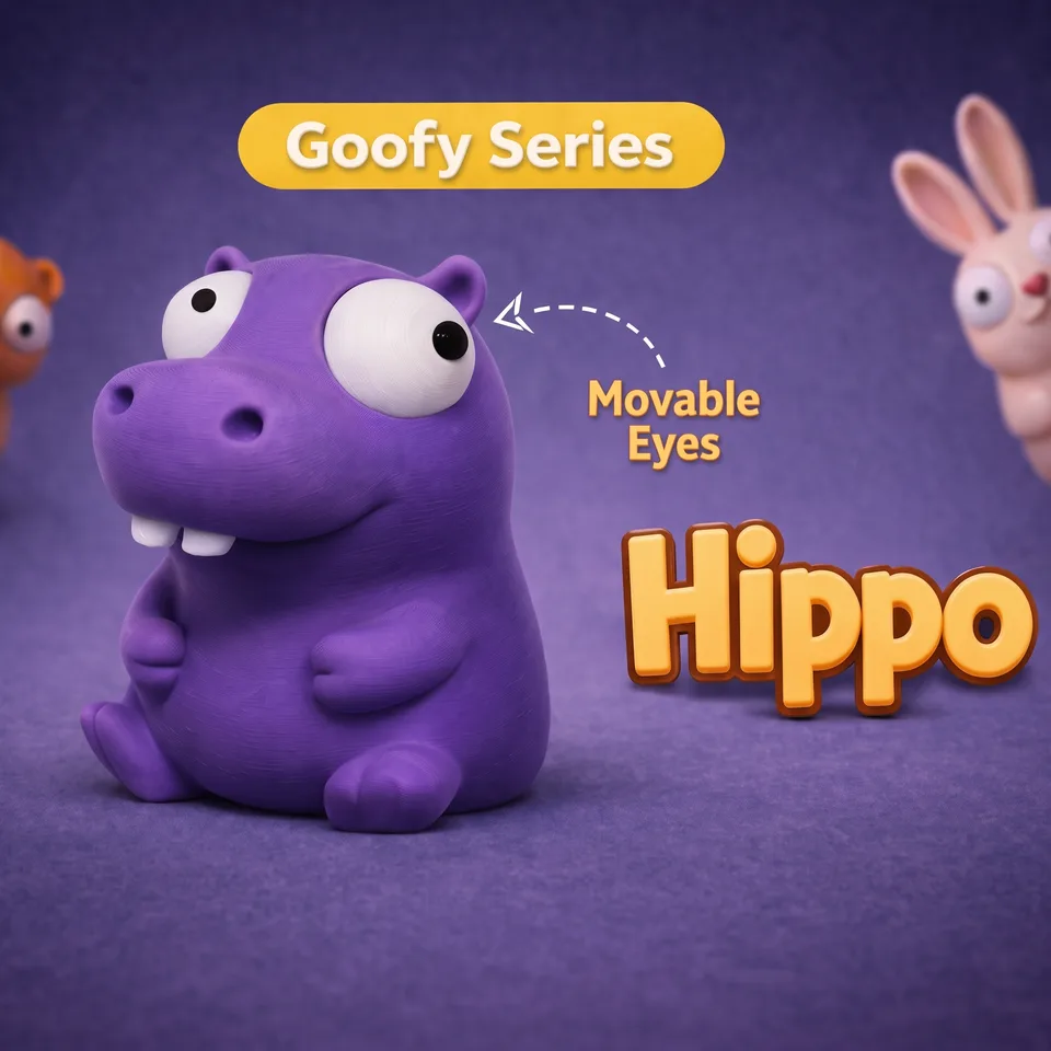 Goofy Su Aygırı - Gözleri Hareketli Şirin Model