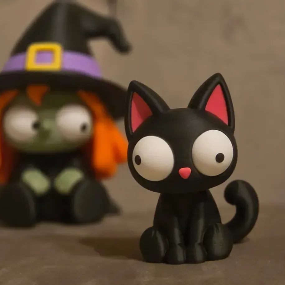 Goofy Kara Kedi - Gözleri Hareketli Şirin Model