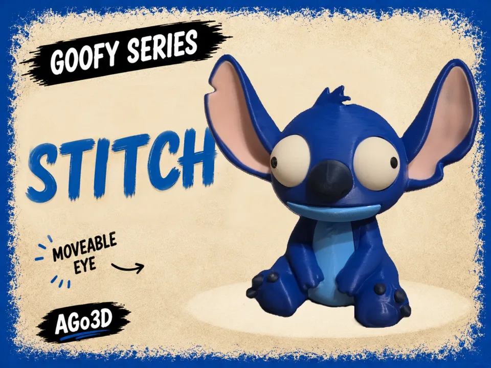 Goofy Stitch - Gözleri Hareketli Şirin Model