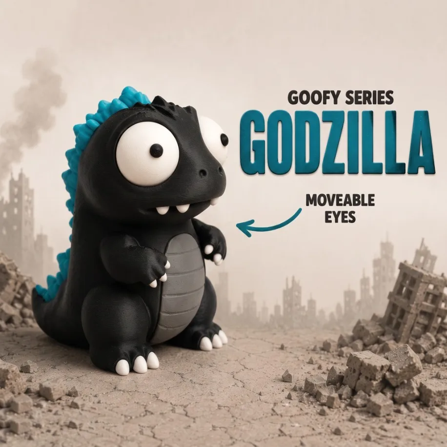 Goofy Godzilla - Gözleri Hareketli Şirin Model