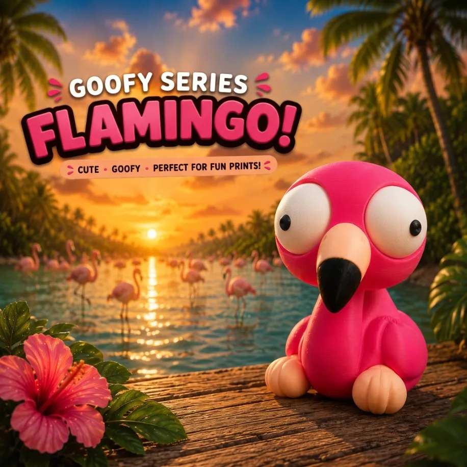 Goofy Filamingo - Gözleri Hareketli Şirin Model