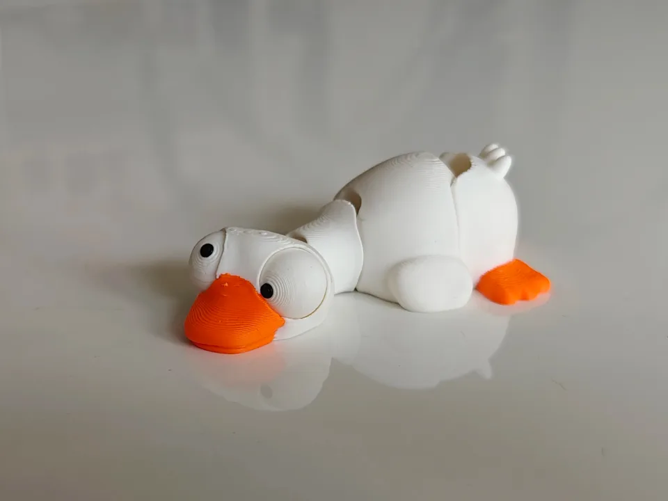 Mini Goofy Flexi Kaz - Gözleri Hareketli Esnek Model