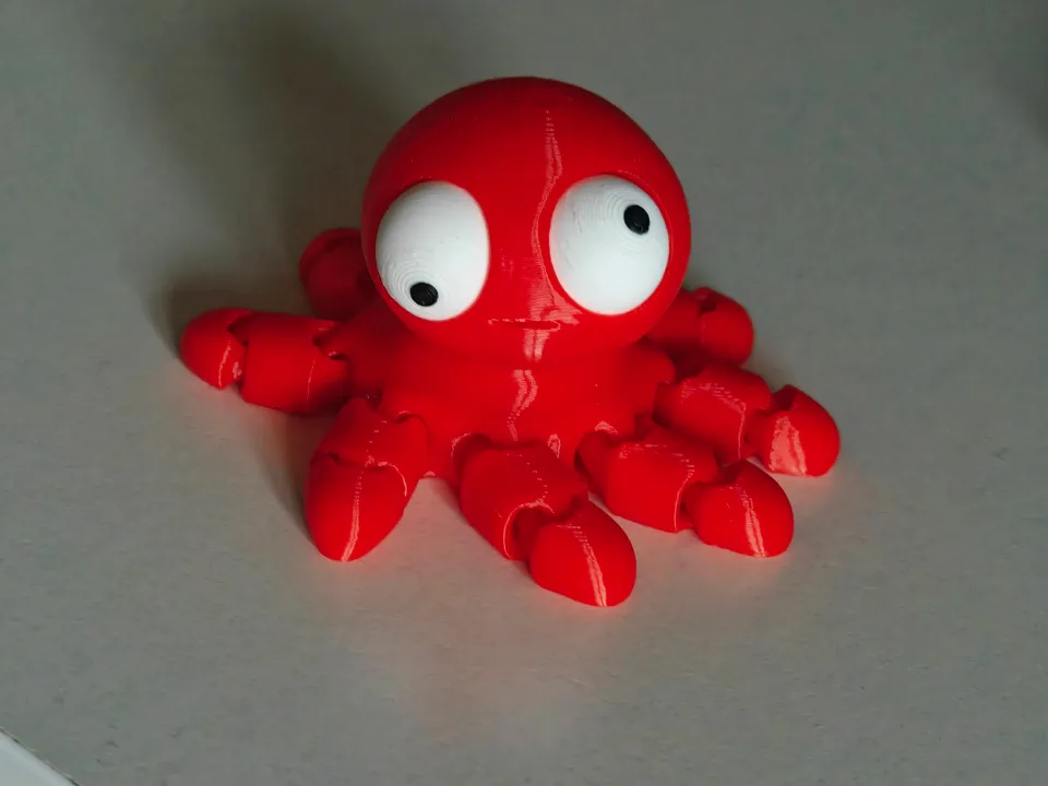 Mini Goofy Flexi Ahtapot - Gözleri Hareketli Esnek Model