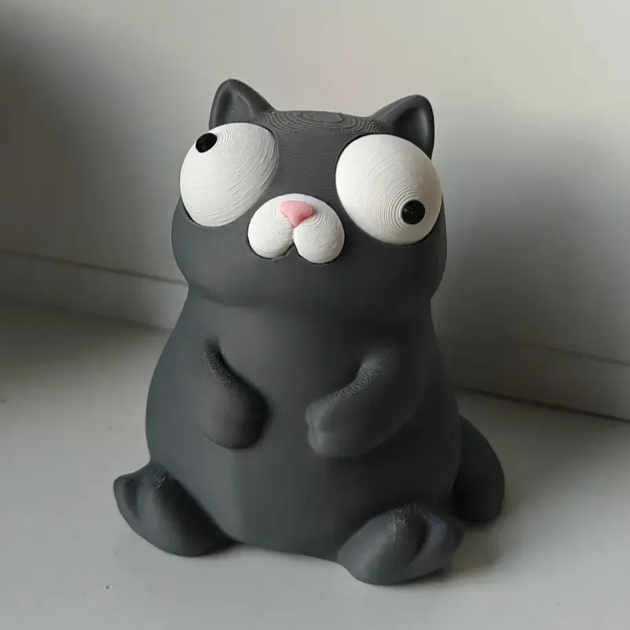 Goofy Kedi - Gözleri Hareketli Şirin Model