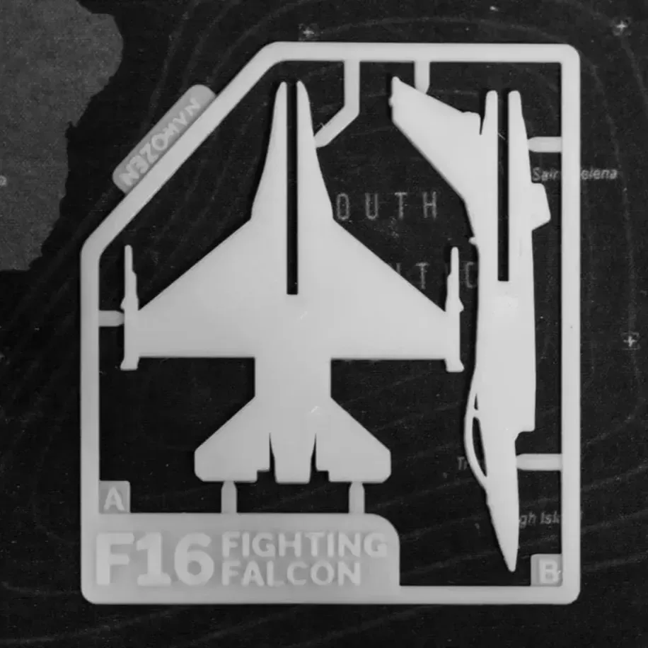 Kit Card F16 Savaş Jeti Model