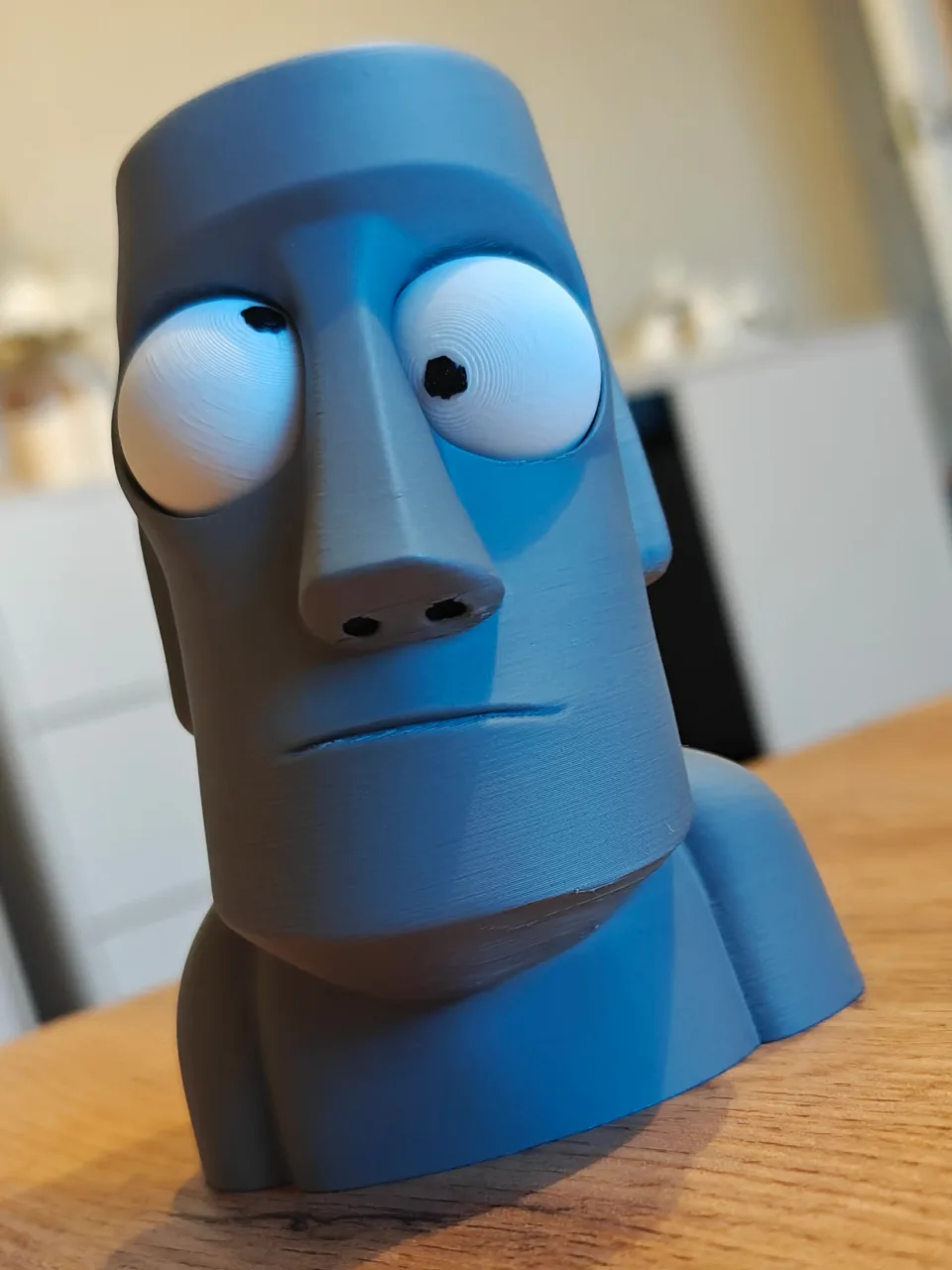 Goofy Moai Heykeli - Gözleri Hareketli Şirin Model