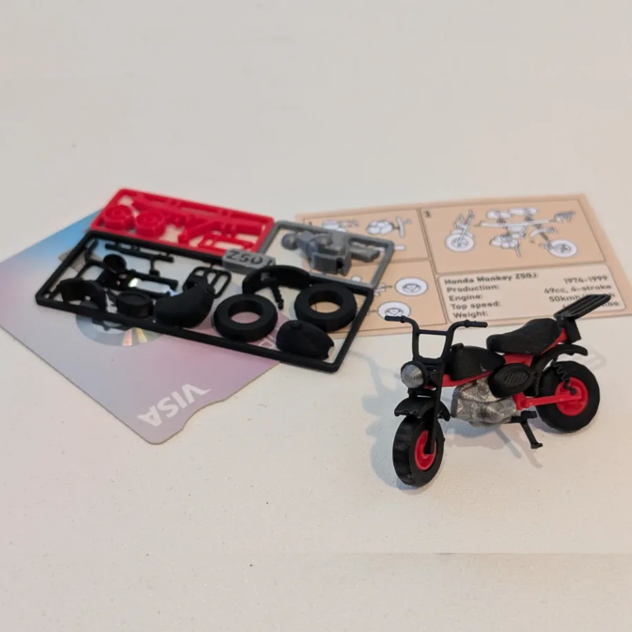 Kit Card Honda Monkey Z50J 1:20 Model