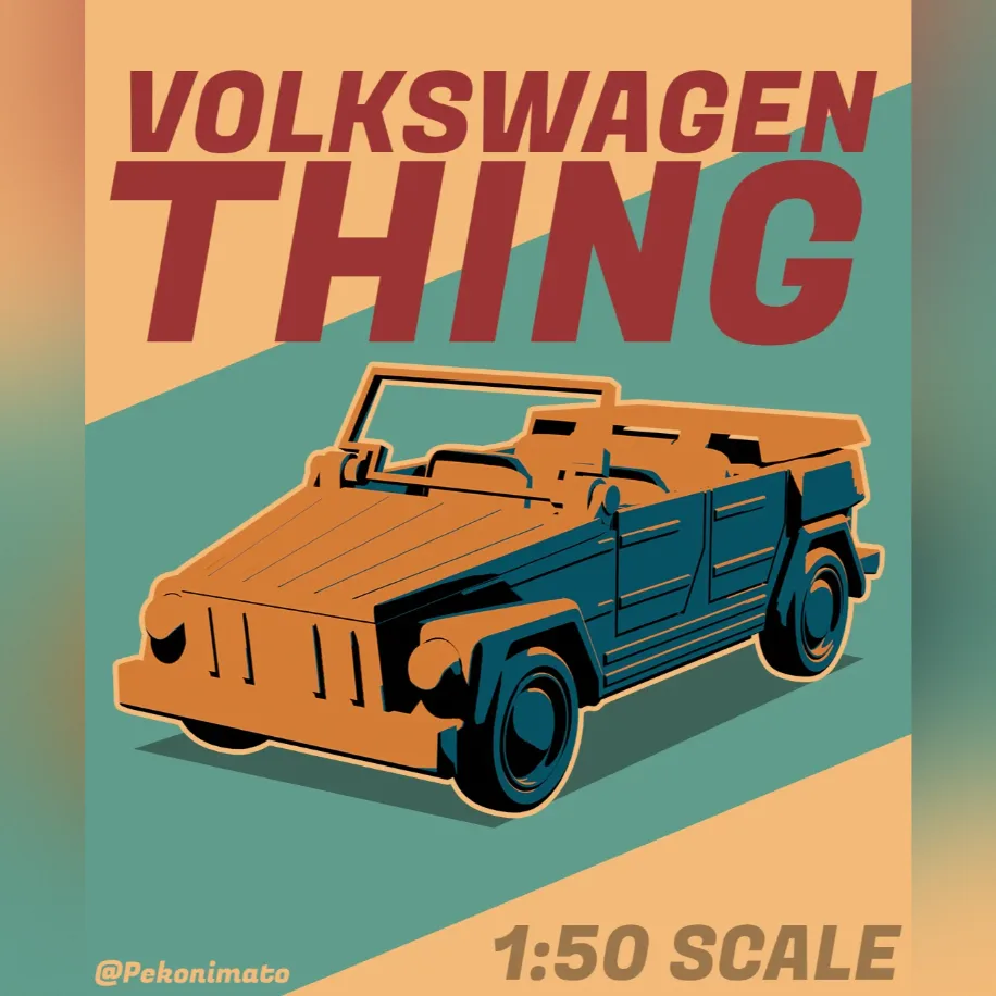 Kit Card Volkswagen Thing 1:50 Model