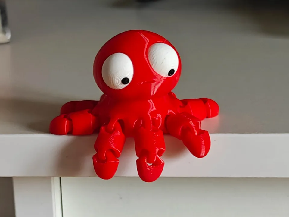 Mini Goofy Flexi Ahtapot - Gözleri Hareketli Esnek Model