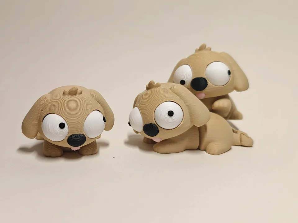 Mini Goofy Flexi Köpek - Gözleri Hareketli Esnek Model