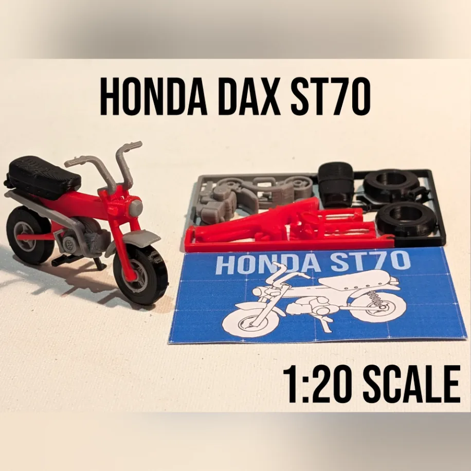 Kit Card Honda Dax ST70 1:20 Model