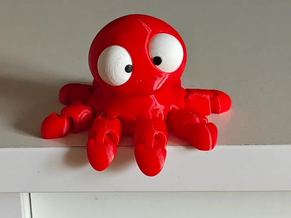 Mini Goofy Flexi Ahtapot - Gözleri Hareketli Esnek Model
