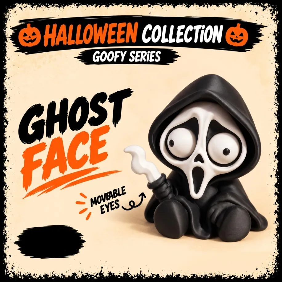 Goofy Ghost Face - Gözleri Hareketli Şirin Model